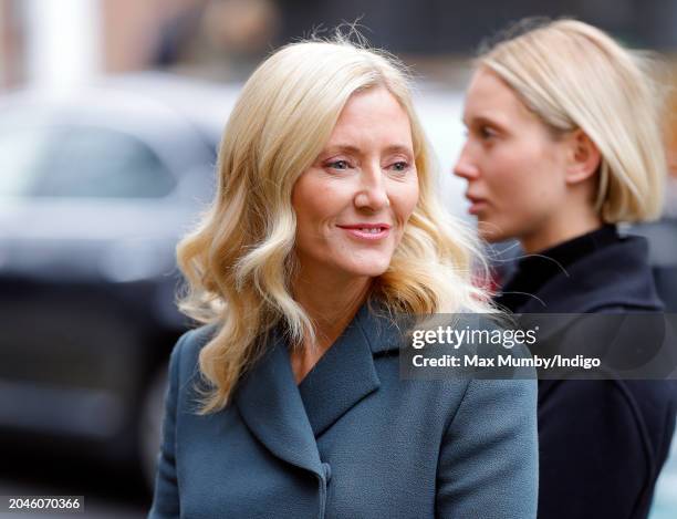 Crown Princess Marie-Chantal of Greece attends a Memorial Service for King Constantine of the Hellenes at St. Sophia's Greek Orthodox Cathedral on...