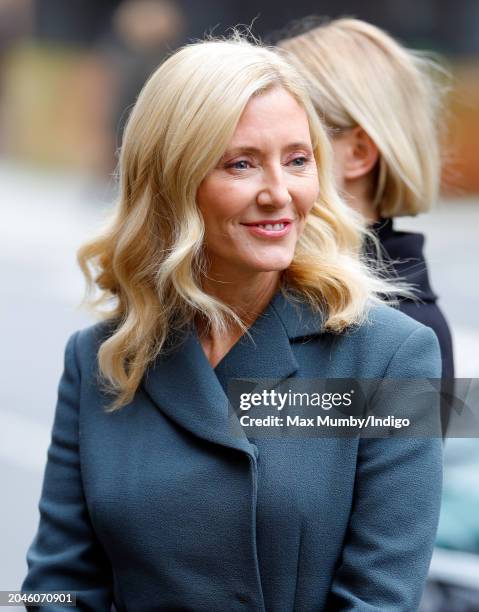 Crown Princess Marie-Chantal of Greece attends a Memorial Service for King Constantine of the Hellenes at St. Sophia's Greek Orthodox Cathedral on...