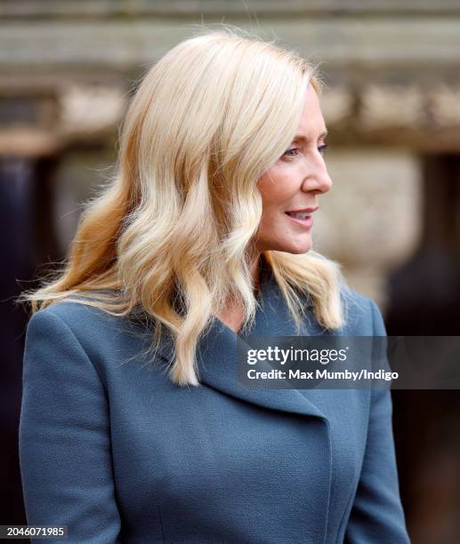 Crown Princess Marie-Chantal of Greece attends a Memorial Service for King Constantine of the Hellenes at St. Sophia's Greek Orthodox Cathedral on...