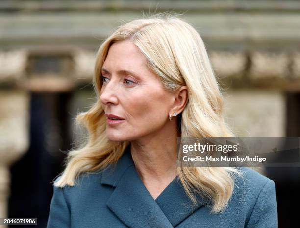 Crown Princess Marie-Chantal of Greece attends a Memorial Service for King Constantine of the Hellenes at St. Sophia's Greek Orthodox Cathedral on...