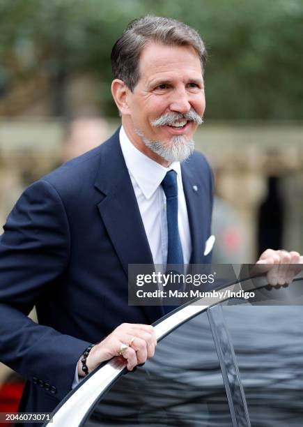 Crown Prince Pavlos of Greece attends a Memorial Service for his father King Constantine of the Hellenes at St. Sophia's Greek Orthodox Cathedral on...
