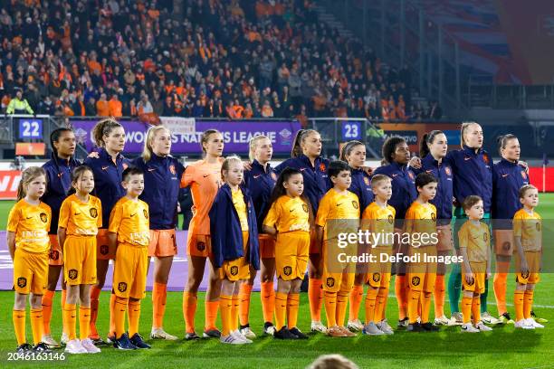 Daphne van Domselaar of Netherlands, Caitlin Dijkstra of Netherlands, Lineth Beerensteyn of Netherlands, Sherida Spitse of Netherlands, Danielle van...