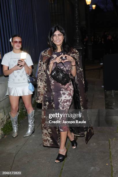 Mia Khalifa attends the Acne Studios Womenswear Fall/Winter 2024-2025 show as part of Paris Fashion Week on February 28, 2024 in Paris, France.