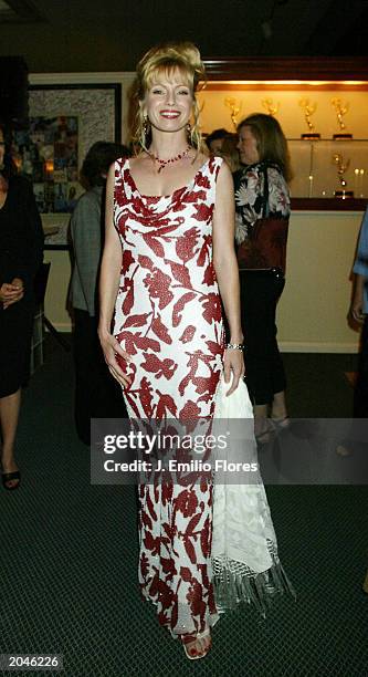 Actress Traci Lords arrives at the HarperCollins Book party celebrating the end of the publishing company's National Book Convention May 31, 2003 at...