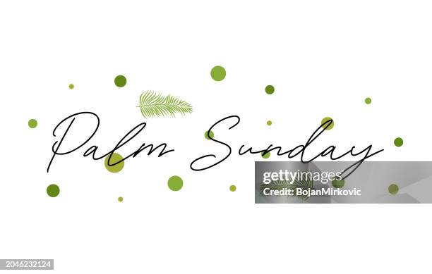 palm sunday poster, card, background design. vector - palm sunday 幅插畫檔、美工圖案、卡通及圖標