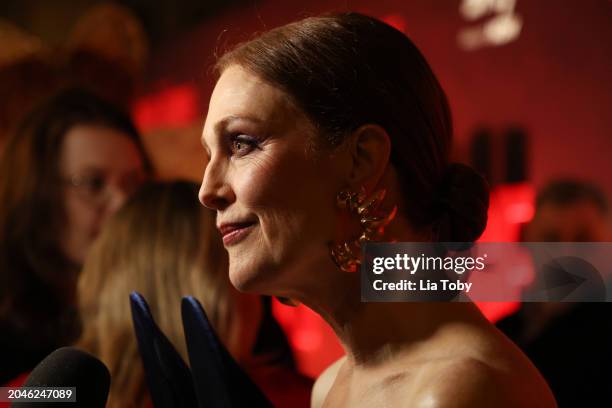 Julianne Moore attends the "Mary and George" UK Premiere at Banqueting House on February 28, 2024 in London, England.