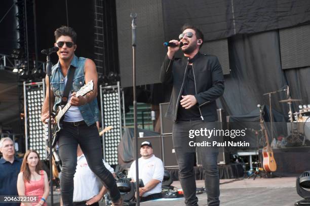 Dan+Shay at Wrigley Field on July 19, 2014 in Chicago, Illinois.