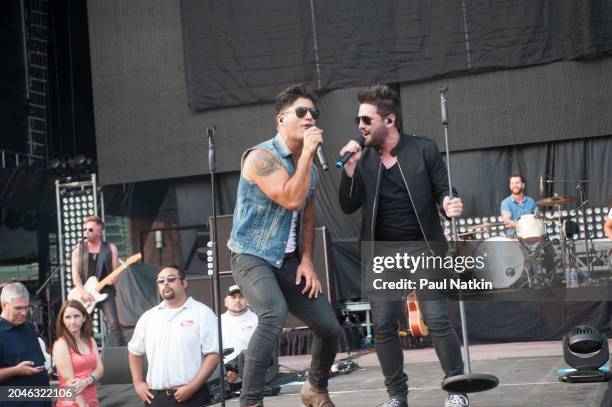 Dan+Shay at Wrigley Field on July 19, 2014 in Chicago, Illinois.