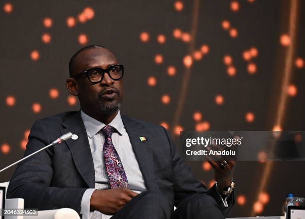 Foreign Minister of Mali, Abdoulaye Diop attends a panel titled 'Sahel: From Security Risks to Lasting Stability' within the Antalya Diplomacy Forum...