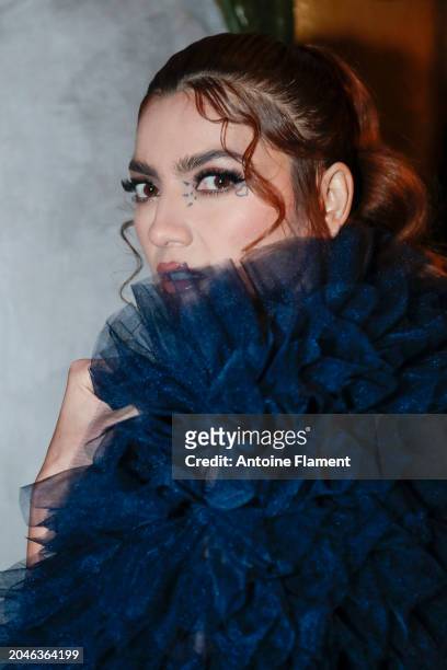 Blanca Blanco attends the Christophe Guillarme Womenswear Fall/Winter 2024-2025 show as part of Paris Fashion Week on February 28, 2024 in Paris,...