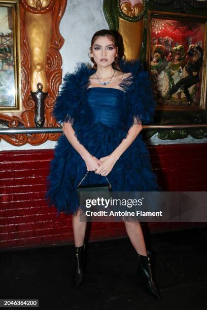 Blanca Blanco attends the Christophe Guillarme Womenswear Fall/Winter 2024-2025 show as part of Paris Fashion Week on February 28, 2024 in Paris,...