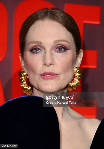 Julianne Mooreattends the "Mary and George" UK Premiere at Banqueting House on February 28, 2024 in London, England.