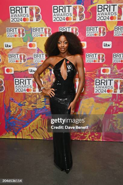 Odudu attends The BRIT Awards 2024 at The O2 Arena on March 2, 2024 in London, England.