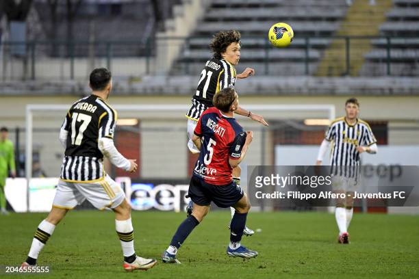 Martin Palumbo of Juventus during the Serie C match between Juventus Next Gen and Gubbio at Stadio Giuseppe Moccagatta on March 02, 2024 in...