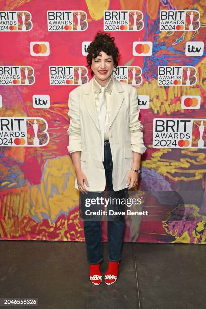 Annie Mac attends The BRIT Awards 2024 at The O2 Arena on March 2, 2024 in London, England.