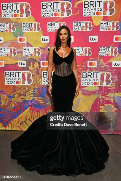 Maya Jama attends The BRIT Awards 2024 at The O2 Arena on March 2, 2024 in London, England.