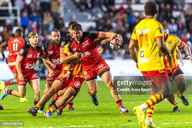 Facundo ISA of Toulon during the Top 14 match between Toulon and Perpignan at Felix Mayol Stadium on March 2, 2024 in Toulon, France. - Photo by Icon...