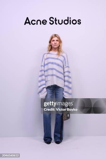 Clémence Poésy attends the Acne Studios Womenswear Fall/Winter 2024-2025 show as part of Paris Fashion Week on February 28, 2024 in Paris, France.