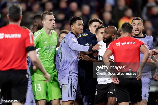 Jude Bellingham of Real Madrid disappointed scoring a goal after final whistle during the LaLiga EA Sports match between Valencia v Real Madrid at...