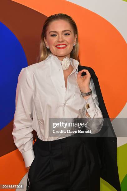 Alicia Agneson attends the Universal Music BRIT Awards after-party at 180 The Strand on March 2, 2024 in London, England.