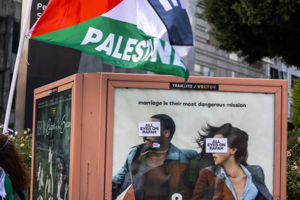CA: Protestors Rally At Los Angeles City Hall Against War In Gaza