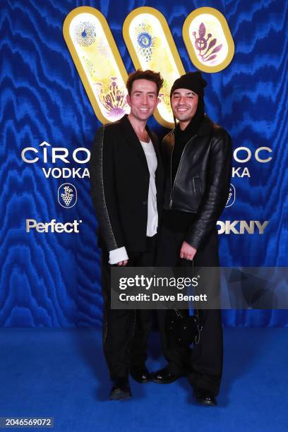 Nick Grimshaw and Meshach Henry attend the Warner Music & Cîroc Vodka BRIT awards after party at NoMad London on March 2, 2024 in London, England.