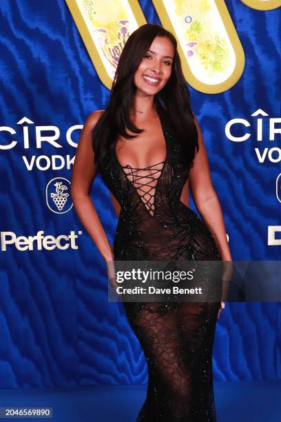 Maya Jama attends the Warner Music & Cîroc Vodka BRIT awards after party at NoMad London on March 2, 2024 in London, England.