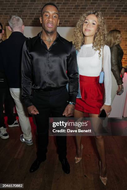 Bugzy Malone and Zol Gera attend the BACARDÍ Rum x Move Good BRITS After Party hosted by The Brewery after the 2024 BRIT Awards on March 2, 2024 in...