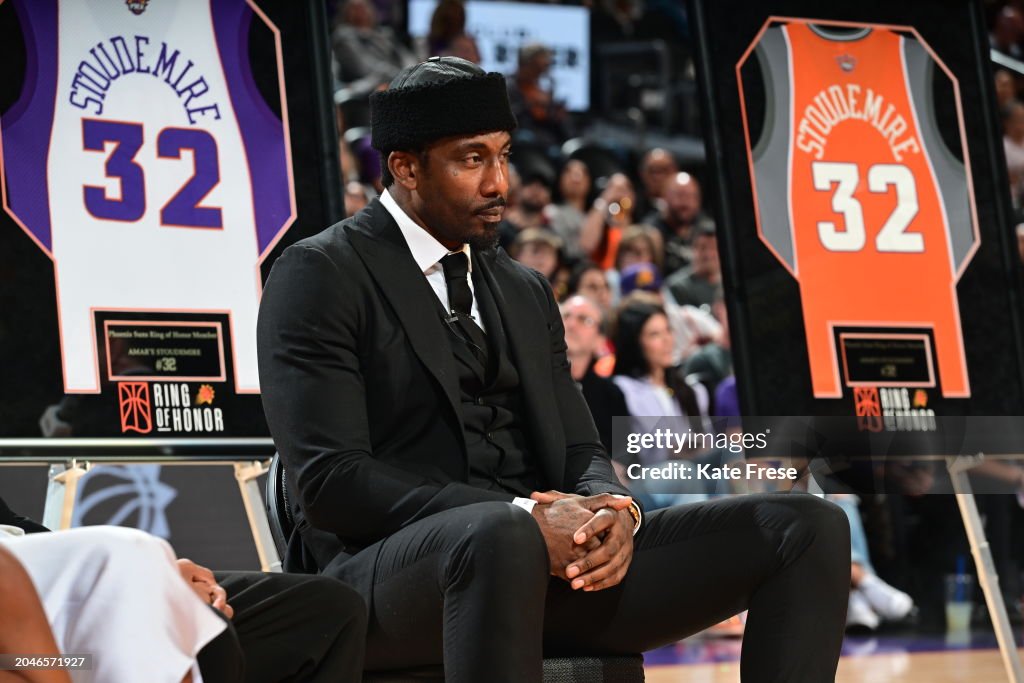 Amar'e Stoudemire receives Ring of Honor on March 2, 2024 at... News