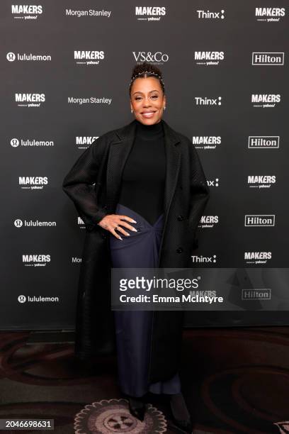 Karen Pittman attends Day Two of The MAKERS Conference 2024 at The Beverly Hilton on February 28, 2024 in Beverly Hills, California.