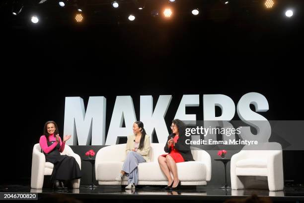 Alexis McGill Johnson, President & CEO, Planned Parenthood, Nadya Okamoto, Co-Founder, Its August and Cristina Garcia speak onstage during Day Two of...