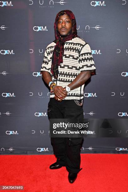 Ace Hood attends Warner Bros. - "Dune: Part Two" Atlanta screening by Cxmmunity Media on February 28, 2024 in Atlanta, Georgia.