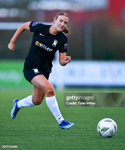 Westmeath , Ireland - 2 March 2024; Shauna Brennan of Athlone Town during the 2024 Women's President's Cup match between Athlone Town and Peamount...