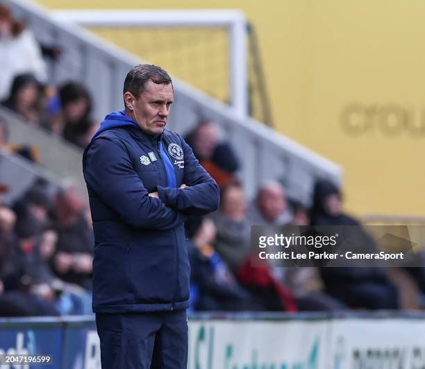 Shrewsbury Town manager Paul Hurst during the Sky Bet League One match between Shrewsbury Town and Blackpool at Montgomery Waters Meadow on March 2,...