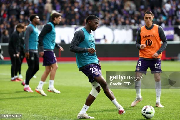 Kevin KEBEN during the Ligue 1 Uber Eats match between Toulouse and Nice at Stadium Municipal on March 3, 2024 in Toulouse, France. - Photo by Icon...