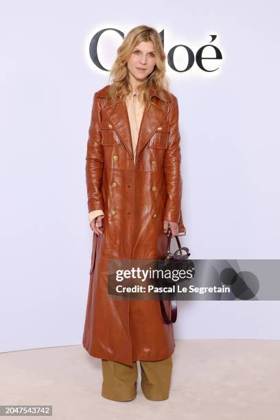 Clémence Poésy attends the Chloé Womenswear Fall/Winter 2024-2025 show as part of Paris Fashion Week on February 29, 2024 in Paris, France.