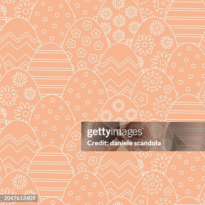 Easter eggs Seamless pattern. Easter eggs Seamless pattern.