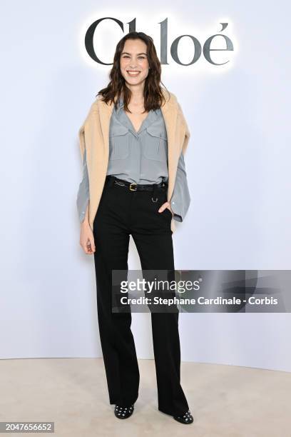 Alexa Chung attends the Chloé Womenswear Fall/Winter 2024-2025 show as part of Paris Fashion Week on February 29, 2024 in Paris, France.