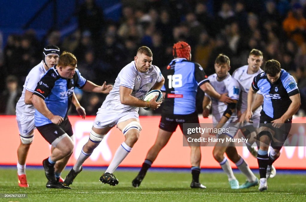 Ross Kerr Rugby Wales , United Kingdom - 2 March 2024; Ross Molony of Leinster makes ...