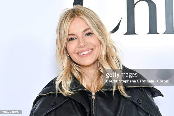 Sienna Miller attends the Chloé Womenswear Fall/Winter 2024-2025 show as part of Paris Fashion Week on February 29, 2024 in Paris, France.