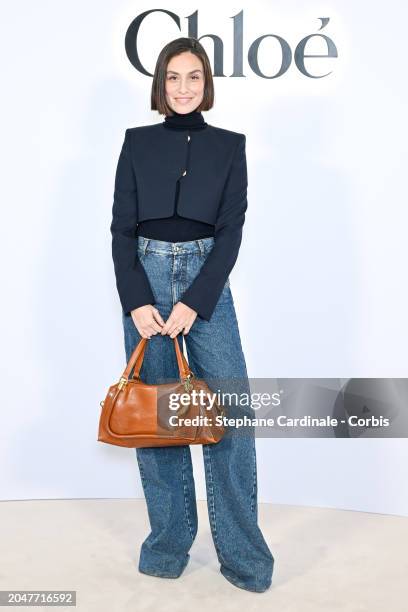 Erika Boldrin attends the Chloé Womenswear Fall/Winter 2024-2025 show as part of Paris Fashion Week on February 29, 2024 in Paris, France.