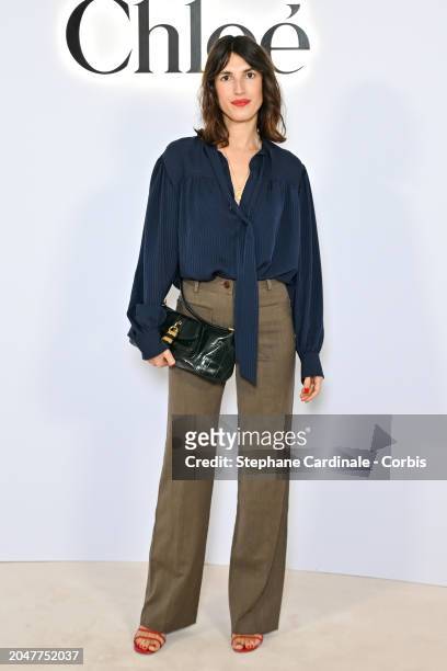 Jeanne Damas attends the Chloé Womenswear Fall/Winter 2024-2025 show as part of Paris Fashion Week on February 29, 2024 in Paris, France.