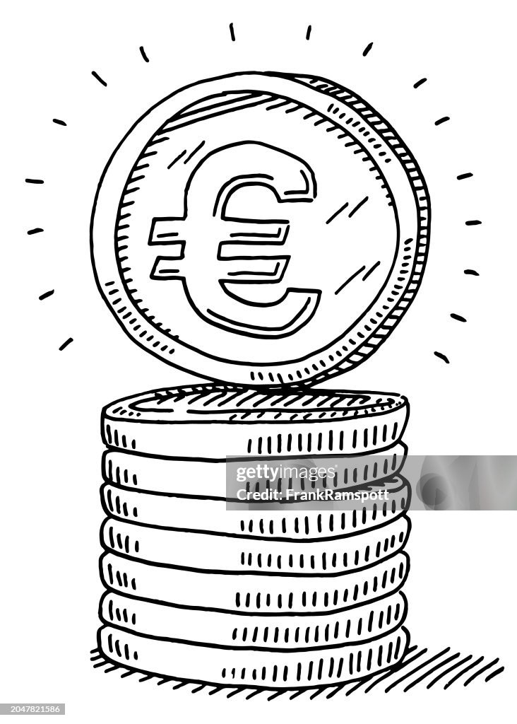 Euro Currency Coin Stack Drawing High Res Vector Graphic Getty Images euro-currency-coin-stack-drawing-high-res-vector-graphic-getty-images