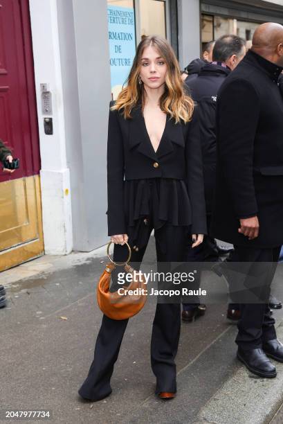 Alice Isaaz attends the Chloé Womenswear Fall/Winter 2024-2025 show as part of Paris Fashion Week on February 29, 2024 in Paris, France.
