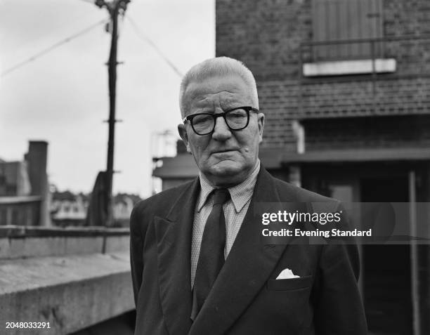 Evening Standard sports journalist Bruce Harris , London, August 21st 1956.