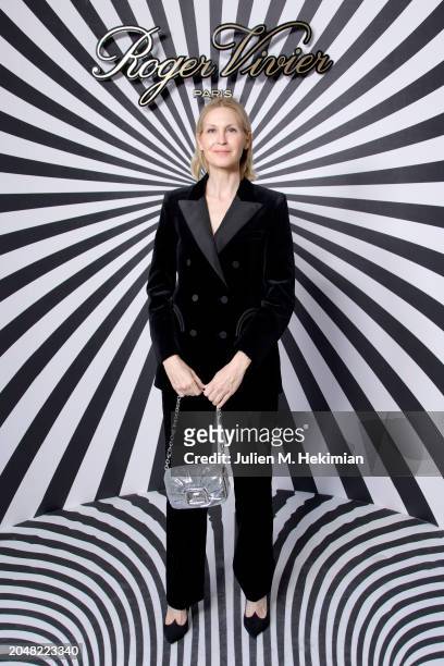 Kelly Rutherford attends "VIVIER OP-TICAL" - Roger Vivier Presentation as part of Paris Fashion Week on February 29, 2024 in Paris, France.