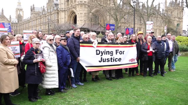 GBR: Victims of the contaminated blood scandal campaign for compensation