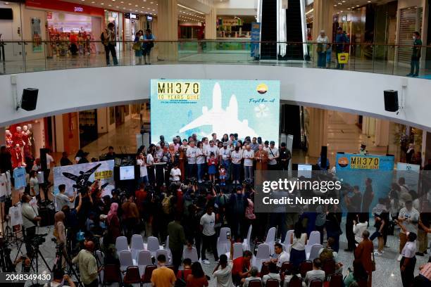 Relatives of passengers from the Malaysia Airlines flight that mysteriously vanished 10 years ago are gathering at the Day of Remembrance for MH370...