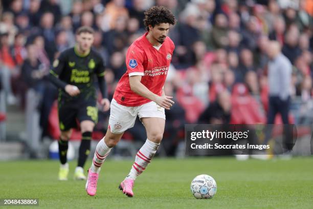 Andre Ramalho of PSV during the Dutch Eredivisie match between PSV v Feyenoord at the Philips Stadium on March 3, 2024 in Eindhoven Netherlands