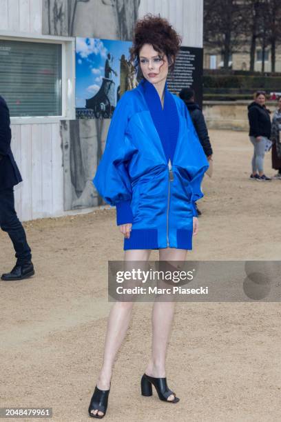 Coco Rocha attends the Off-White Womenswear Fall/Winter 2024-2025 show as part of Paris Fashion Week on February 29, 2024 in Paris, France.